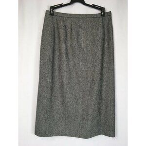 Elements by Evan Picone Wool Blend Straight Skirt 27" Waist Vintage Size 10